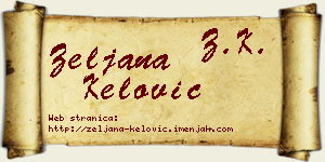Željana Kelović vizit kartica